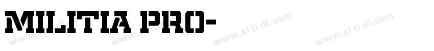 Militia Pro字体转换